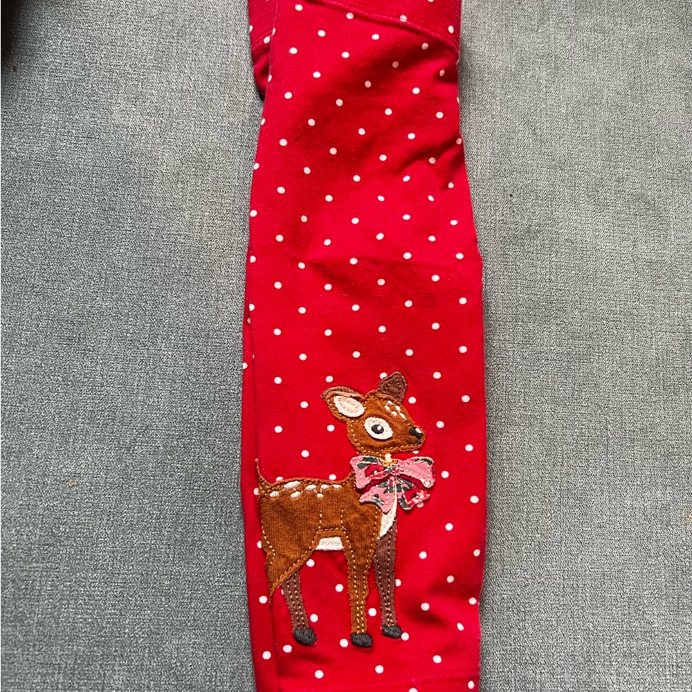 Mini Boden Holiday Reindeer Legging
